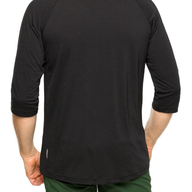 Tricou ciclism Mons Royale Tarn Merino Shift Raglan 3/4 - black preţ