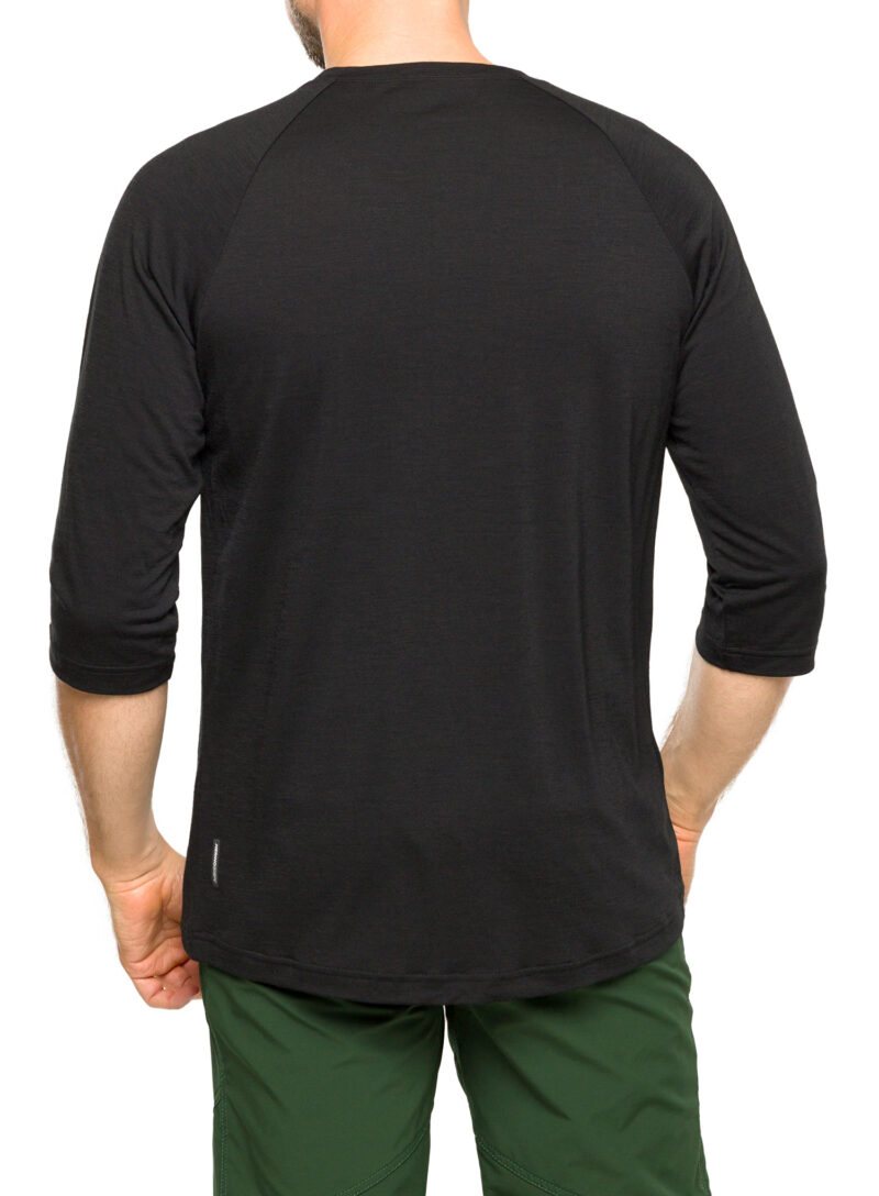 Tricou ciclism Mons Royale Tarn Merino Shift Raglan 3/4 - black preţ