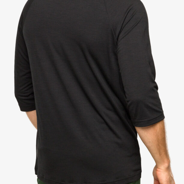 Preţ Tricou ciclism Mons Royale Tarn Merino Shift Raglan 3/4 - black