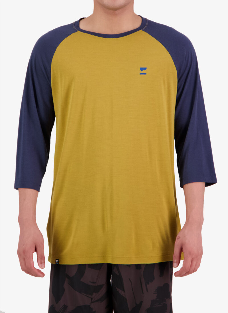 Tricou ciclism Mons Royale Tarn Merino Shift Raglan 3/4 - cumin/midnight