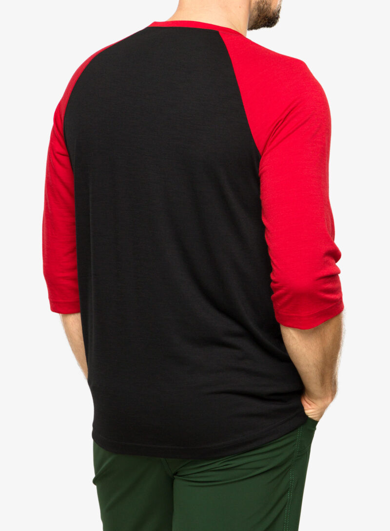 Preţ Tricou ciclism Mons Royale Tarn Merino Shift Raglan 3/4 - retro red/black