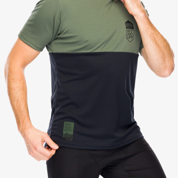 Cumpăra Tricou ciclism Rocday Double V2 - black/green