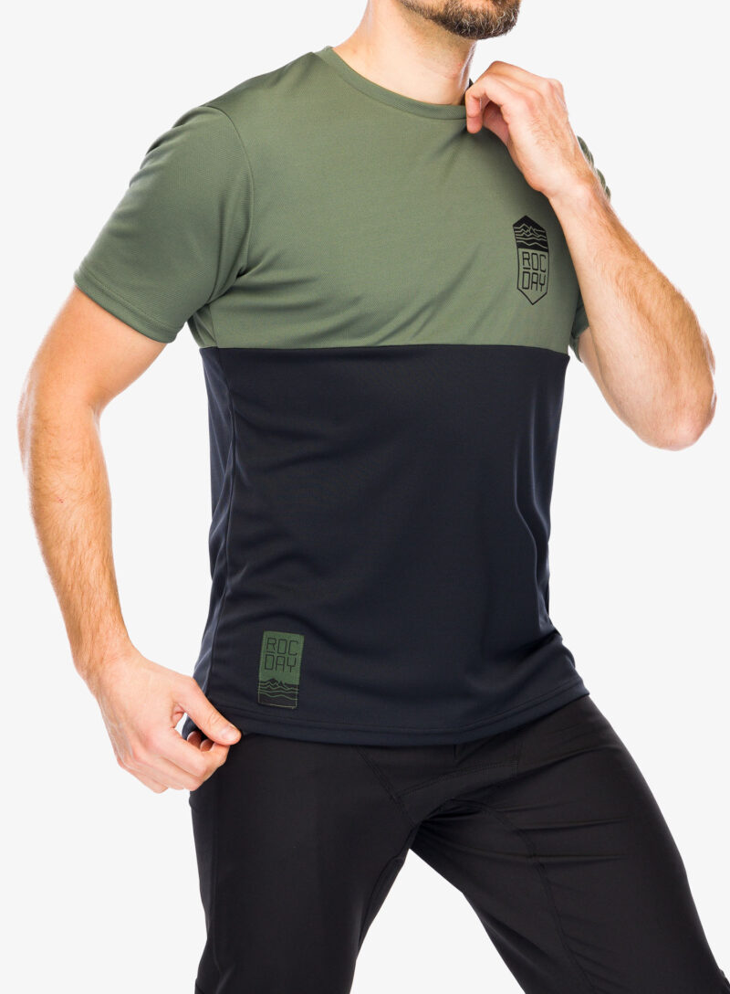 Cumpăra Tricou ciclism Rocday Double V2 - black/green