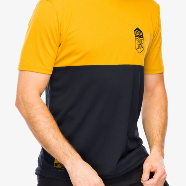 Cumpăra Tricou ciclism Rocday Double V2 - black/yellow