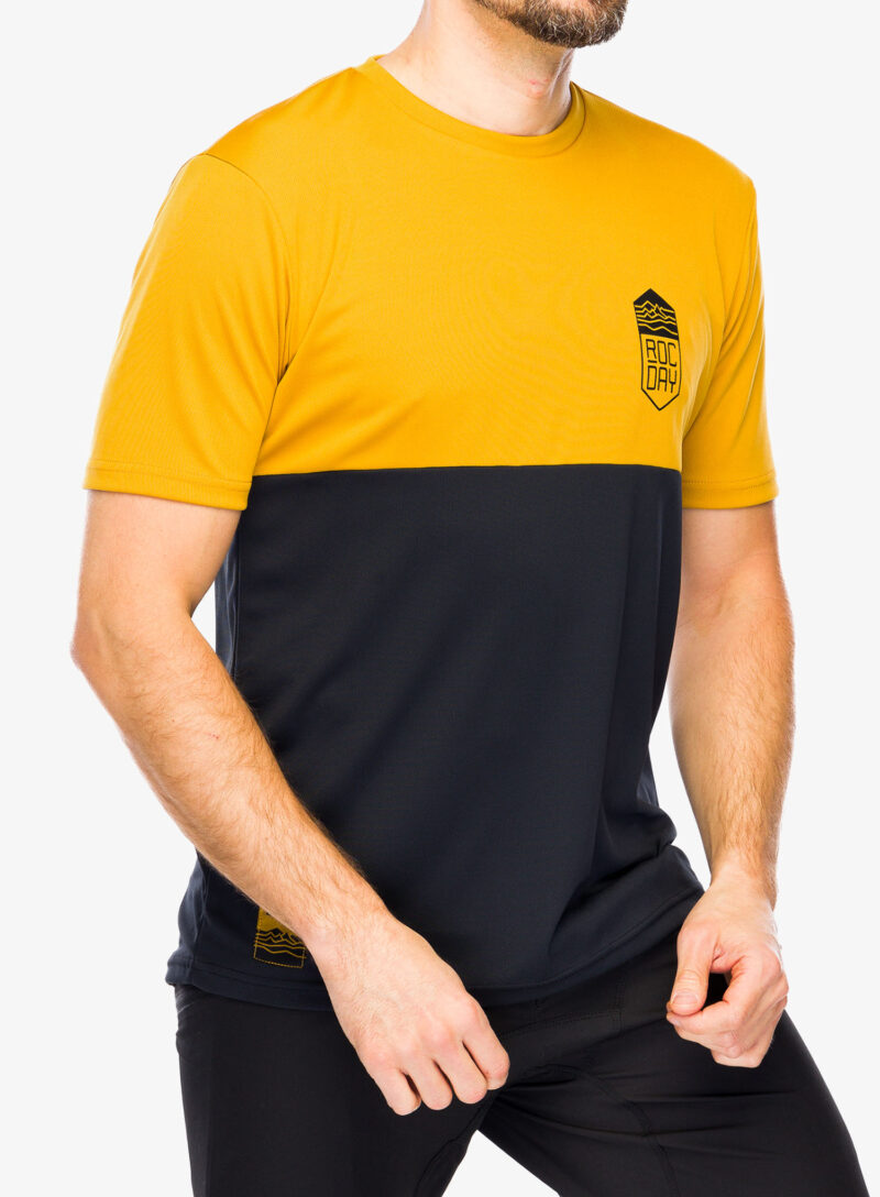 Cumpăra Tricou ciclism Rocday Double V2 - black/yellow