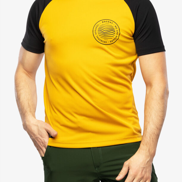 Tricou ciclism Rocday Gravel - black/yellow