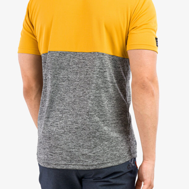 Tricou ciclism barbati Rocday Double - yellow/melange preţ