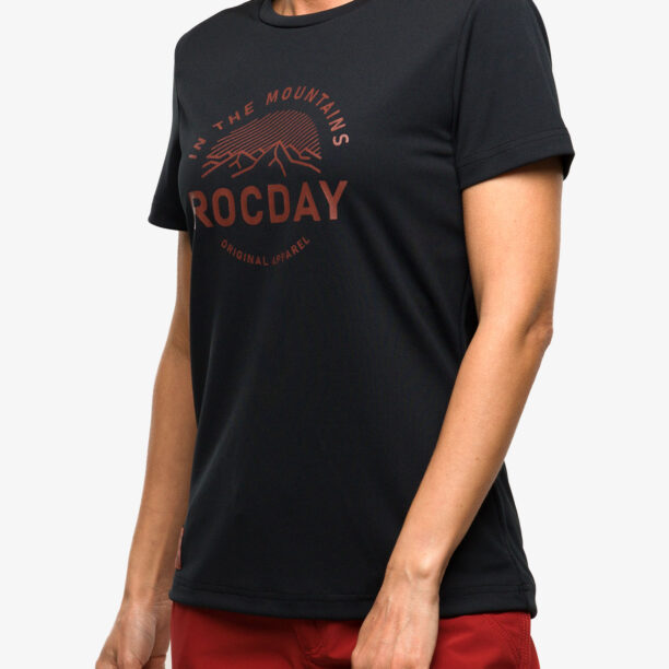 Cumpăra Tricou ciclism femei Rocday Monty - black/red