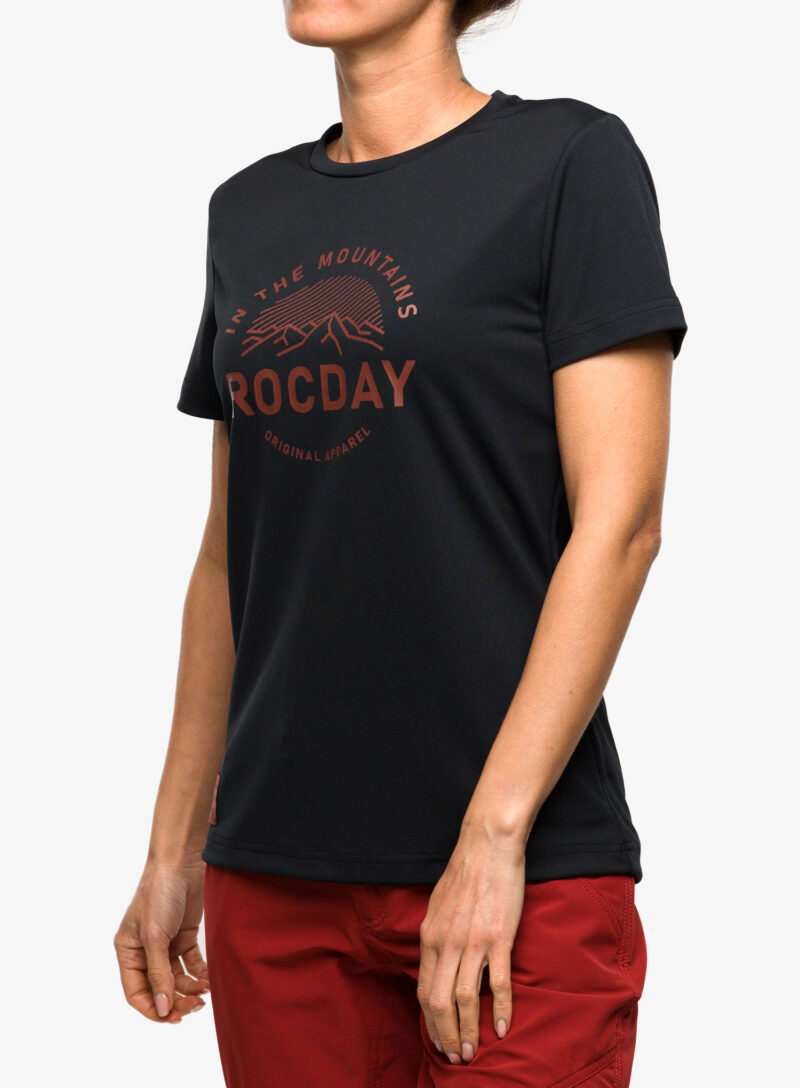 Cumpăra Tricou ciclism femei Rocday Monty - black/red