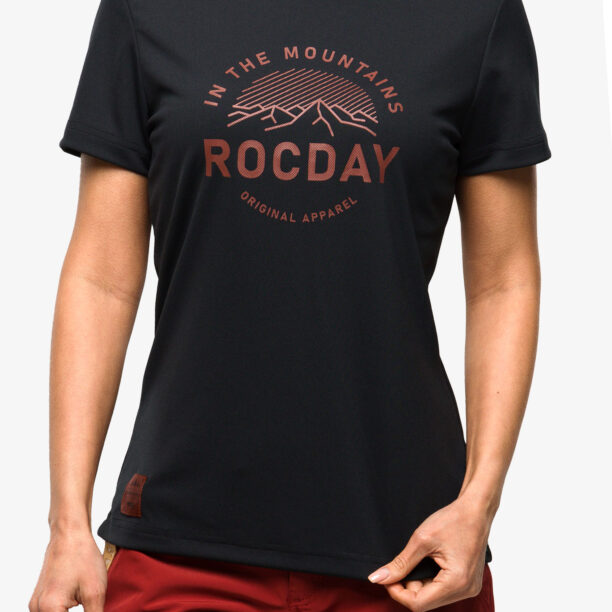 Tricou ciclism femei Rocday Monty - black/red