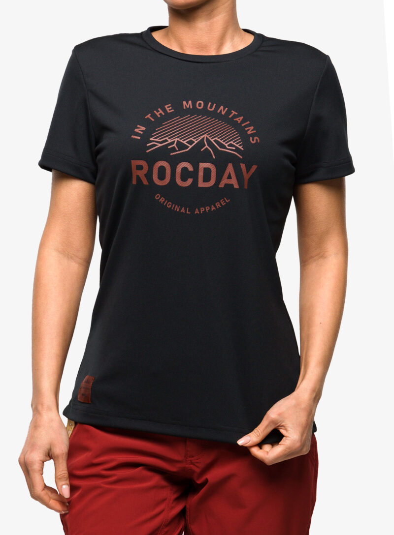 Tricou ciclism femei Rocday Monty - black/red