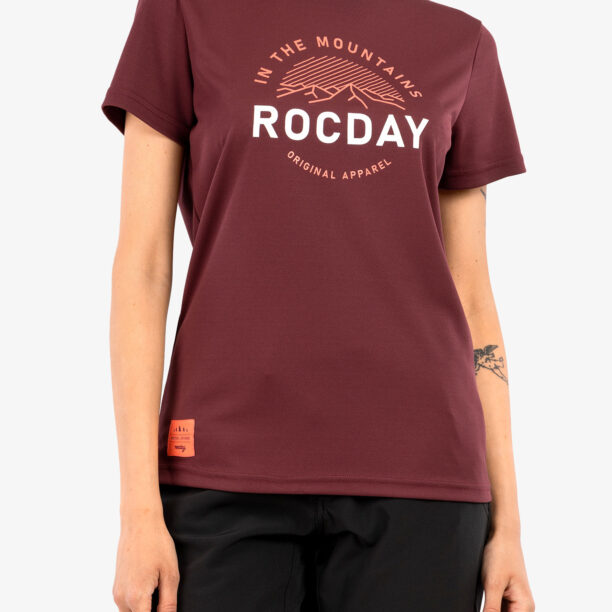 Original Tricou ciclism femei Rocday Monty - burgundy