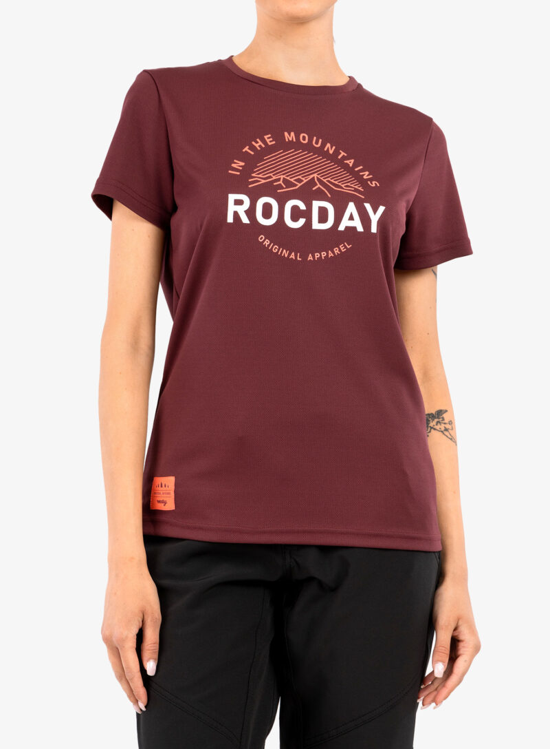 Original Tricou ciclism femei Rocday Monty - burgundy