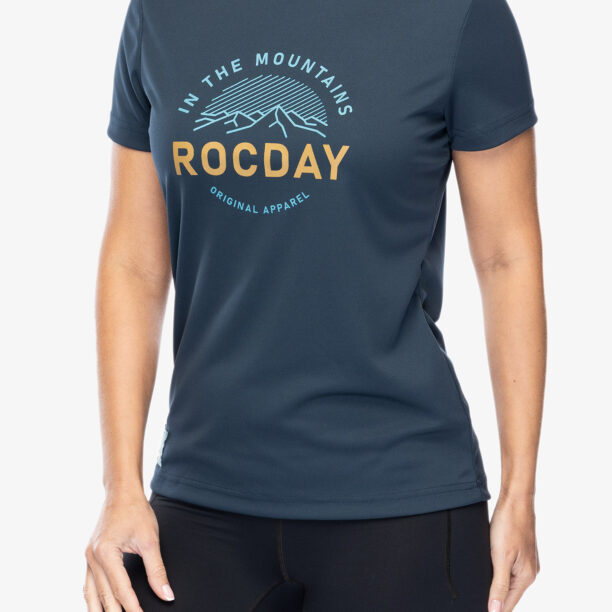 Tricou ciclism femei Rocday Monty - navy