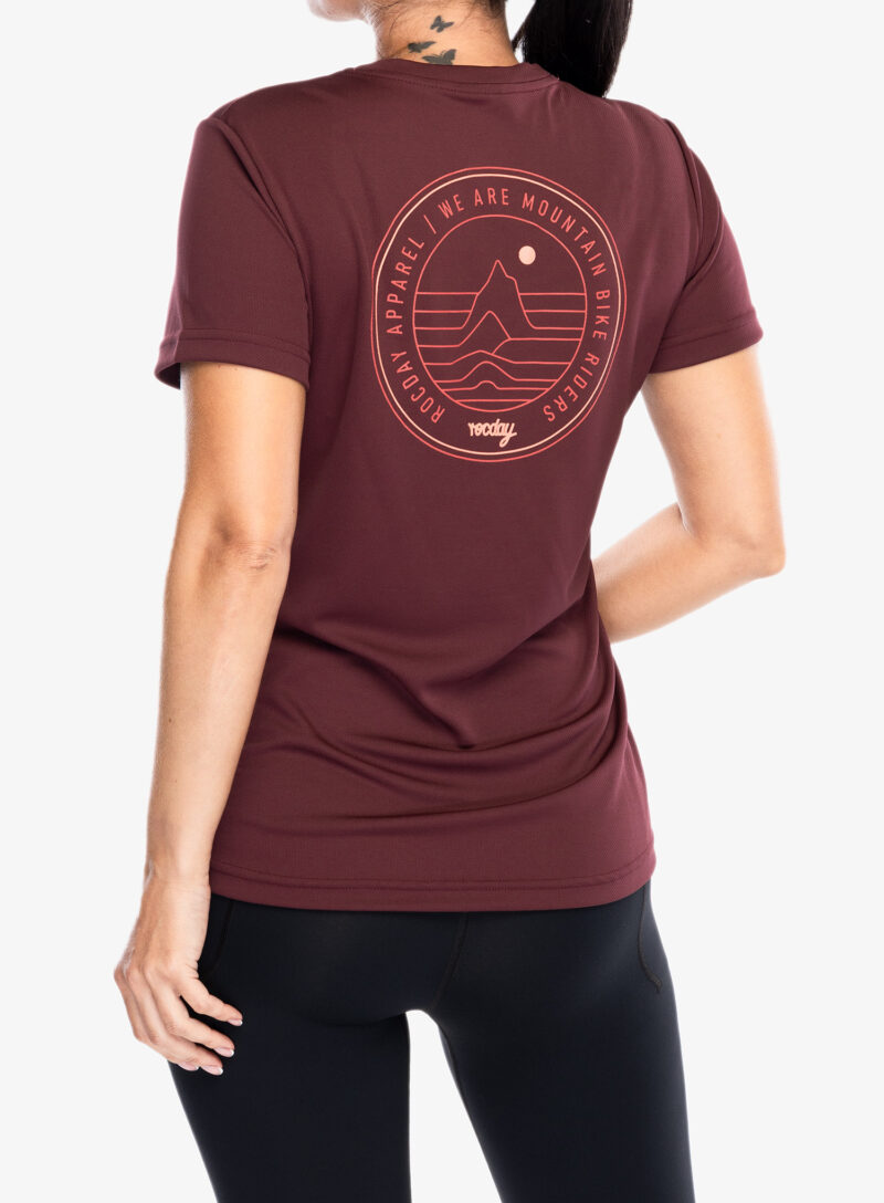 Tricou ciclism femei Rocday Woody - burgundy preţ