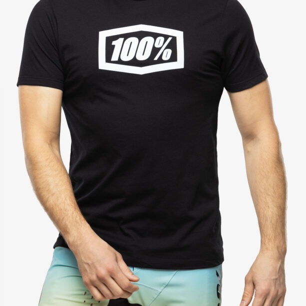 Tricou cu imprimeu 100% Icon - black