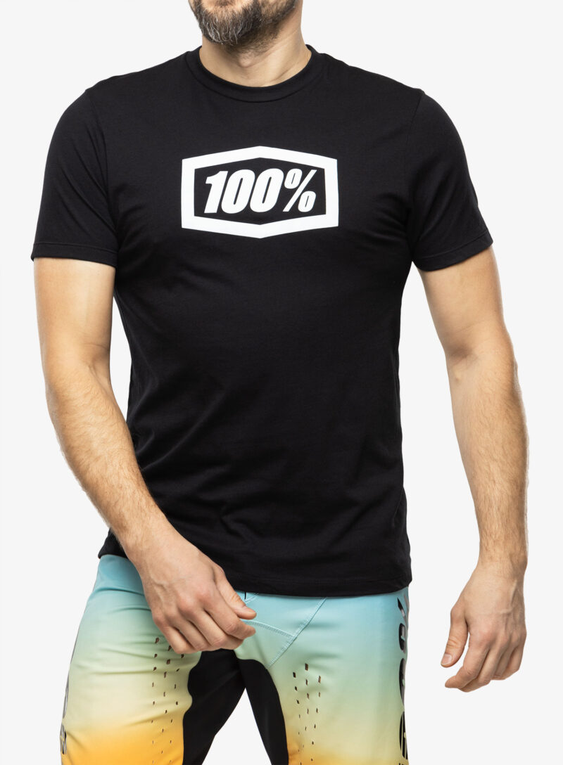 Tricou cu imprimeu 100% Icon - black