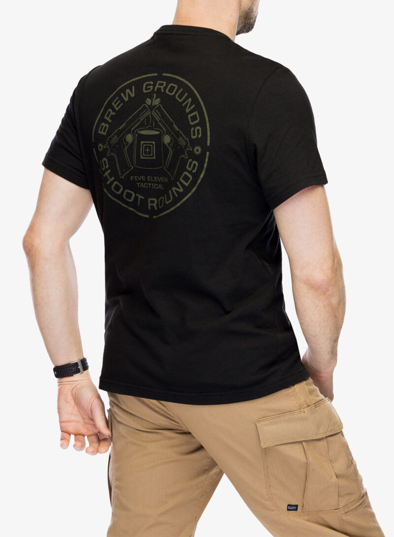 Tricou cu imprimeu 5.11 Brew Grounds S/S Tee - black preţ