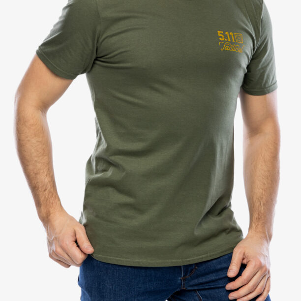 Tricou cu imprimeu 5.11 Emea Good Fight S/S Tee - military green