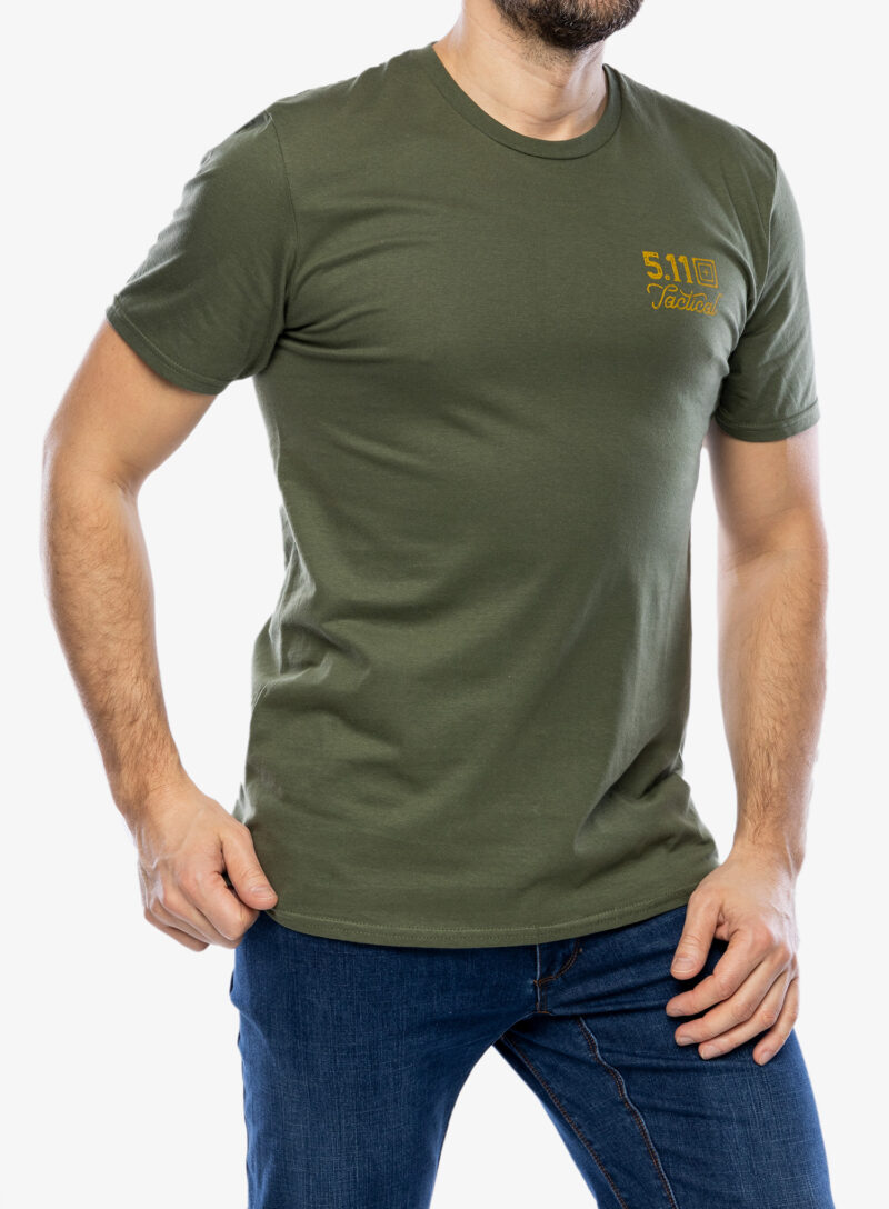 Tricou cu imprimeu 5.11 Emea Good Fight S/S Tee - military green