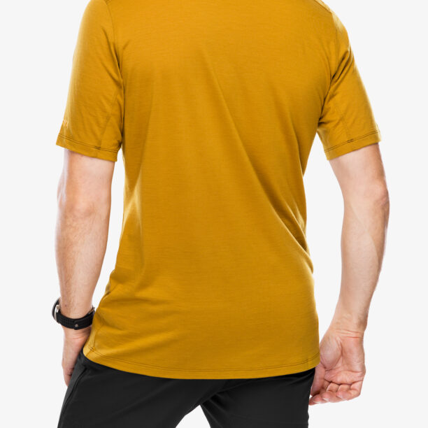 Tricou cu imprimeu Arcteryx Ionia Merino Wool Logo Shirt SS - yukon preţ