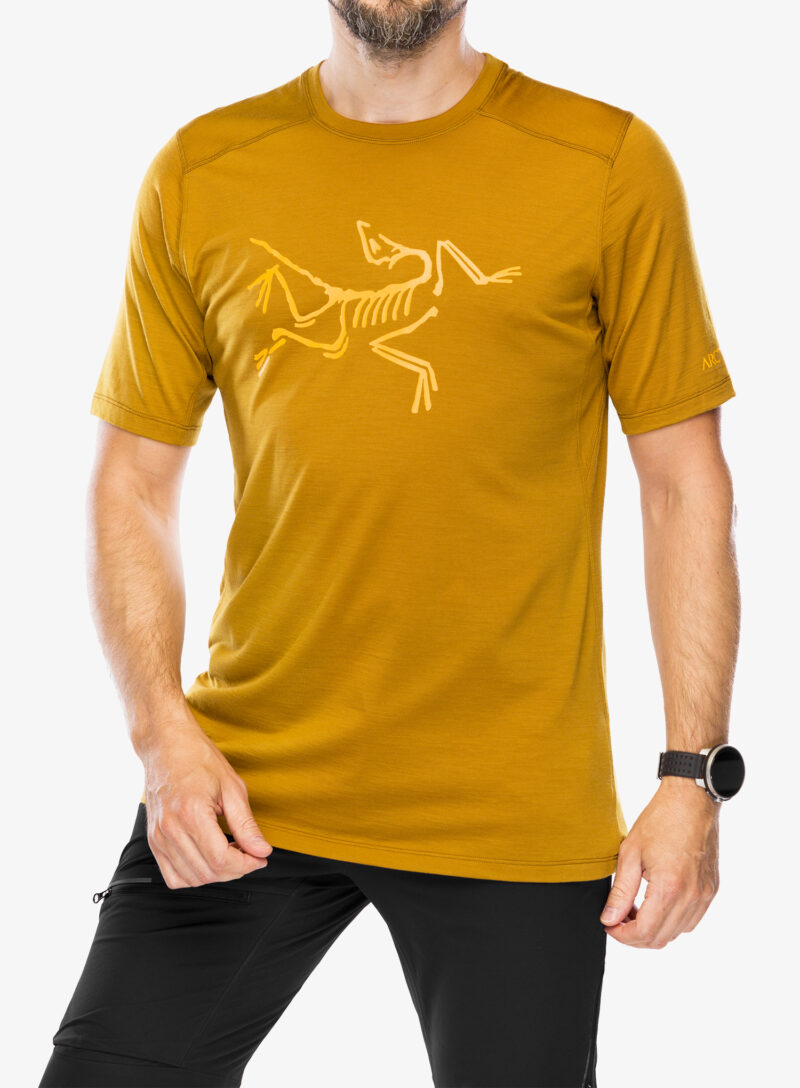 Tricou cu imprimeu Arcteryx Ionia Merino Wool Logo Shirt SS - yukon