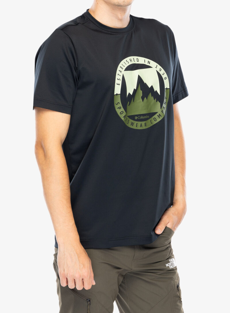 Tricou cu imprimeu Columbia Ice Lake II SS Tee - black/boundless borders