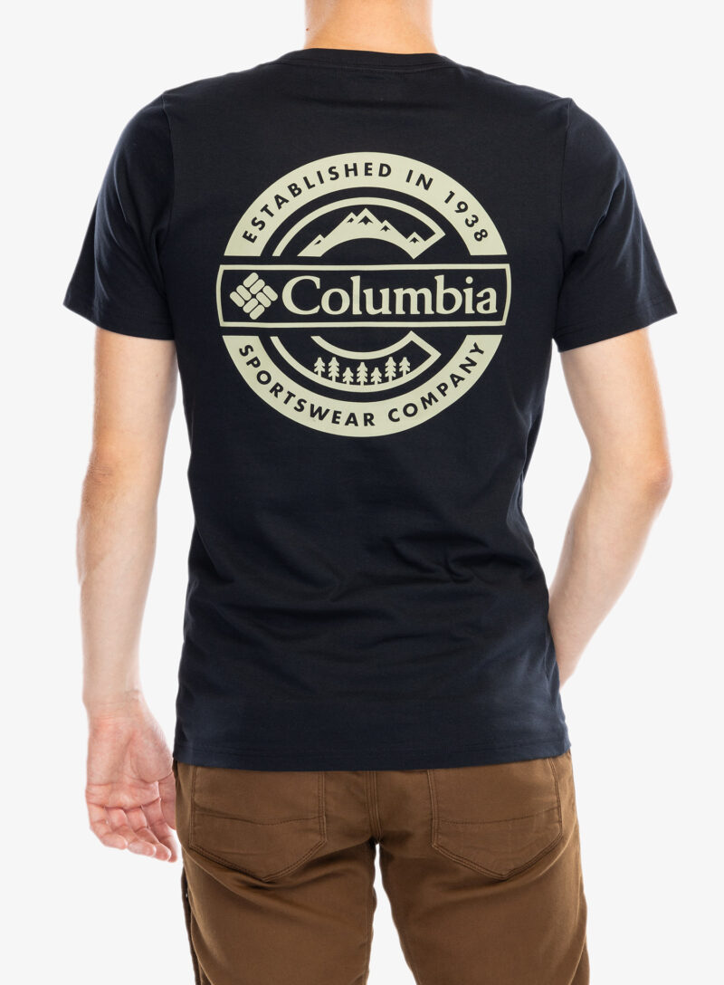 Tricou cu imprimeu Columbia Rapid Ridge Back Graphic Tee II - black/button badge preţ