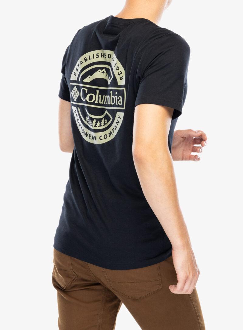 Preţ Tricou cu imprimeu Columbia Rapid Ridge Back Graphic Tee II - black/button badge