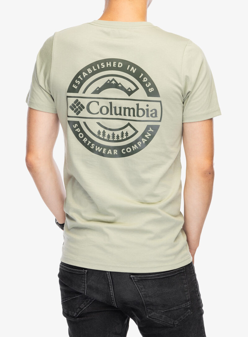 Tricou cu imprimeu Columbia Rapid Ridge Back Graphic Tee II - safari/button badge preţ