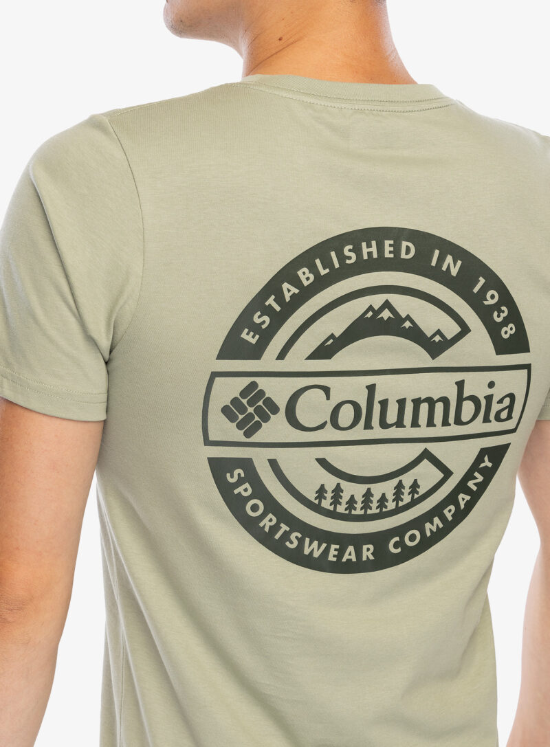 Original Tricou cu imprimeu Columbia Rapid Ridge Back Graphic Tee II - safari/button badge