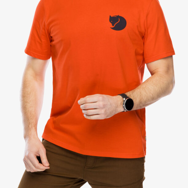 Cumpăra Tricou cu imprimeu Fjallraven Walk With Nature T-shirt - flame orange