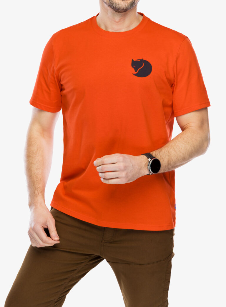 Cumpăra Tricou cu imprimeu Fjallraven Walk With Nature T-shirt - flame orange