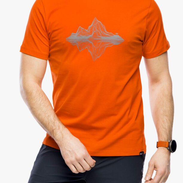 Tricou cu imprimeu Helly Hansen F2F Organic Cotton Tee 2.0 - patrol orange