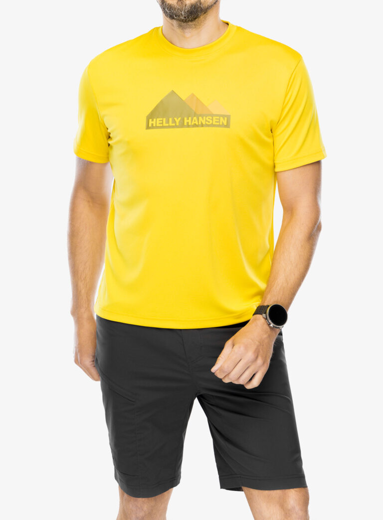 Tricou cu imprimeu Helly Hansen HH Tech Graphic T-Shirt - gold rush