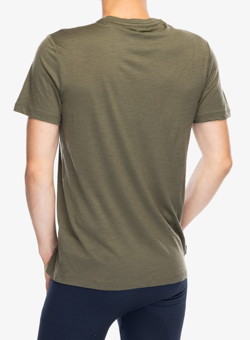 Tricou cu imprimeu Icebreaker Merino 150 Tech Lite III SS Tee IB Grown Naturally - loden preţ