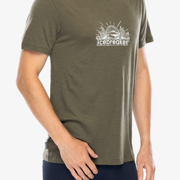 Cumpăra Tricou cu imprimeu Icebreaker Merino 150 Tech Lite III SS Tee IB Grown Naturally - loden