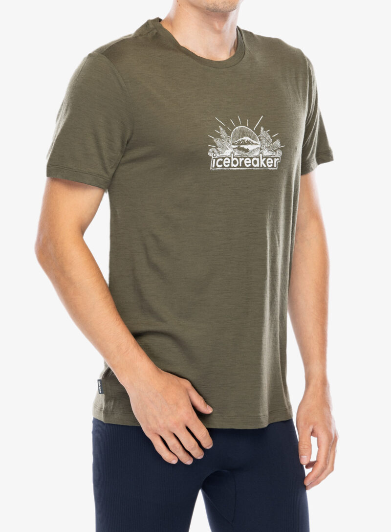 Cumpăra Tricou cu imprimeu Icebreaker Merino 150 Tech Lite III SS Tee IB Grown Naturally - loden