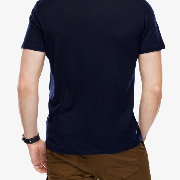 Tricou cu imprimeu Icebreaker Merino 150 Tech Lite III SS Tee Mountain Gateway - midnight navy preţ