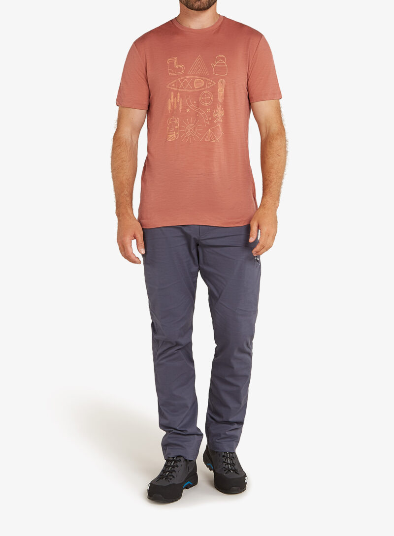 Cumpăra Tricou cu imprimeu Icebreaker Merino 150 Tech Lite SS T Camp Essentials - cedar wood