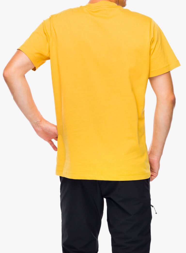 Preţ Tricou cu imprimeu Jack Wolfskin Brand T - mustard