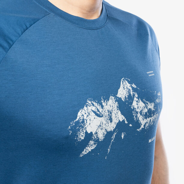 Original Tricou cu imprimeu Mammut Mountain 8035 m T-Shirt - deep ice