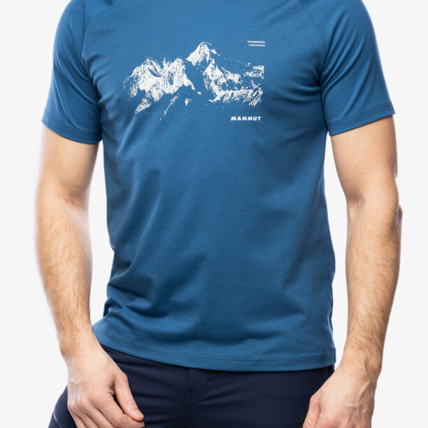 Tricou cu imprimeu Mammut Mountain 8035 m T-Shirt - deep ice