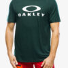 Tricou cu imprimeu Oakley O Bark - hunter green/white