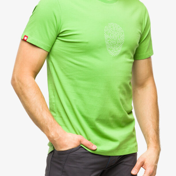 Cumpăra Tricou cu imprimeu Ocun Classic T Fingerprint - green spindle tree