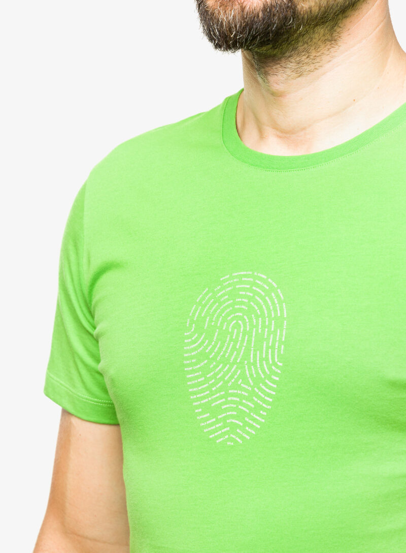 Original Tricou cu imprimeu Ocun Classic T Fingerprint - green spindle tree