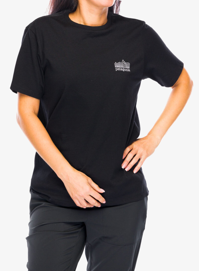 Tricou cu imprimeu Patagonia Strataspire Responsibili-Tee - black