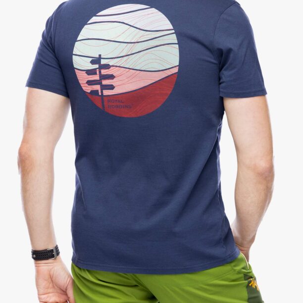 Tricou cu imprimeu Royal Robbins RR Graphic S/S - navy preţ