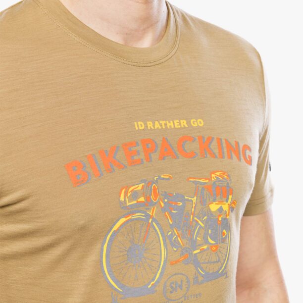 Original Tricou cu imprimeu Super.natural Bikepacking Tee - oak/various