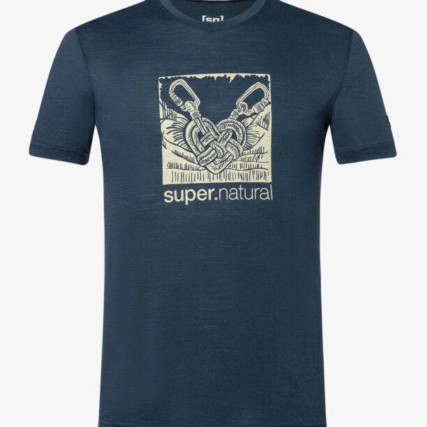 Preţ Tricou cu imprimeu Super.natural Tied By Heart Tee - blueberry/aloe